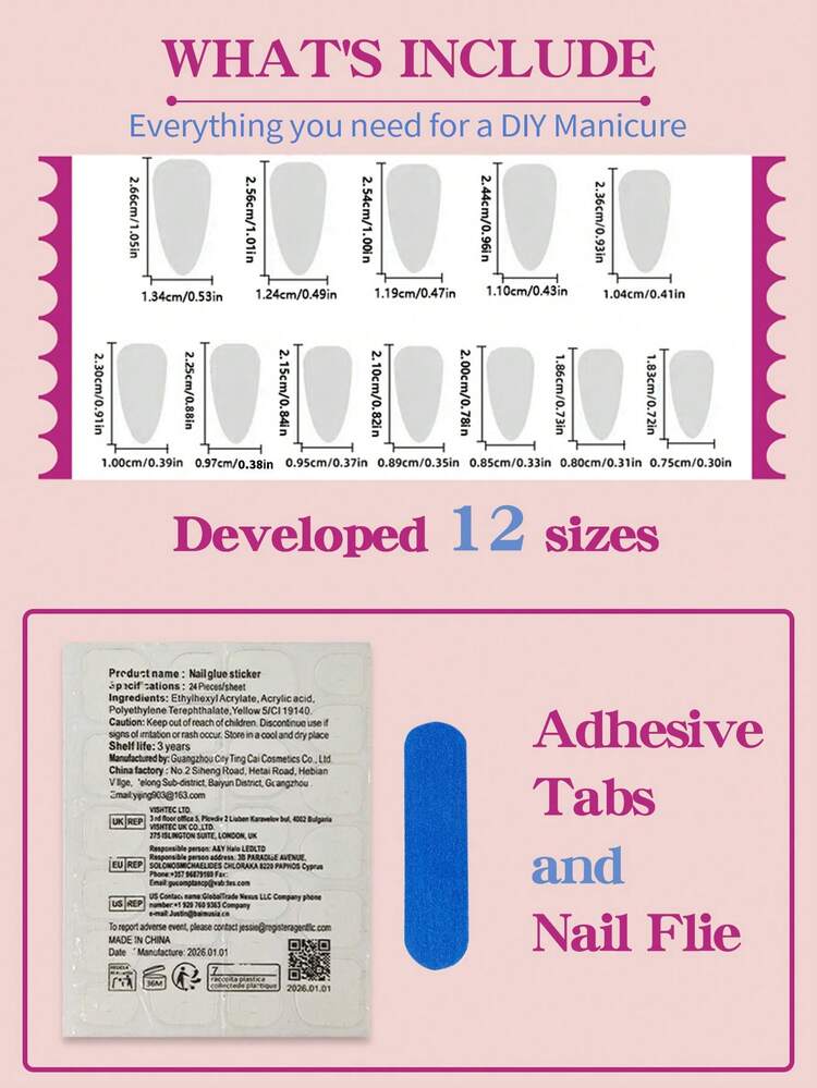 Wine Red Almond French Press-On Nails with Bow Decor - 24pcs detail photo 9 - Press-On Nails at ShopKaar