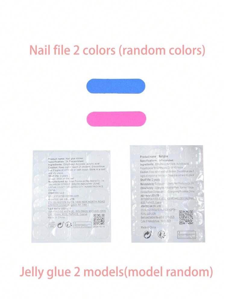 Vintage Red and Gold Almond Press-On Nails - 24pcs detail photo 6 - Press-On Nails at ShopKaar