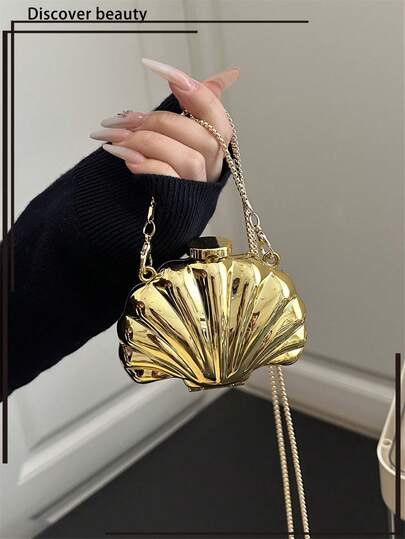 Shell Shaped Mini Evening Clutch Bag main product photo - Evening Bags at ShopKaar