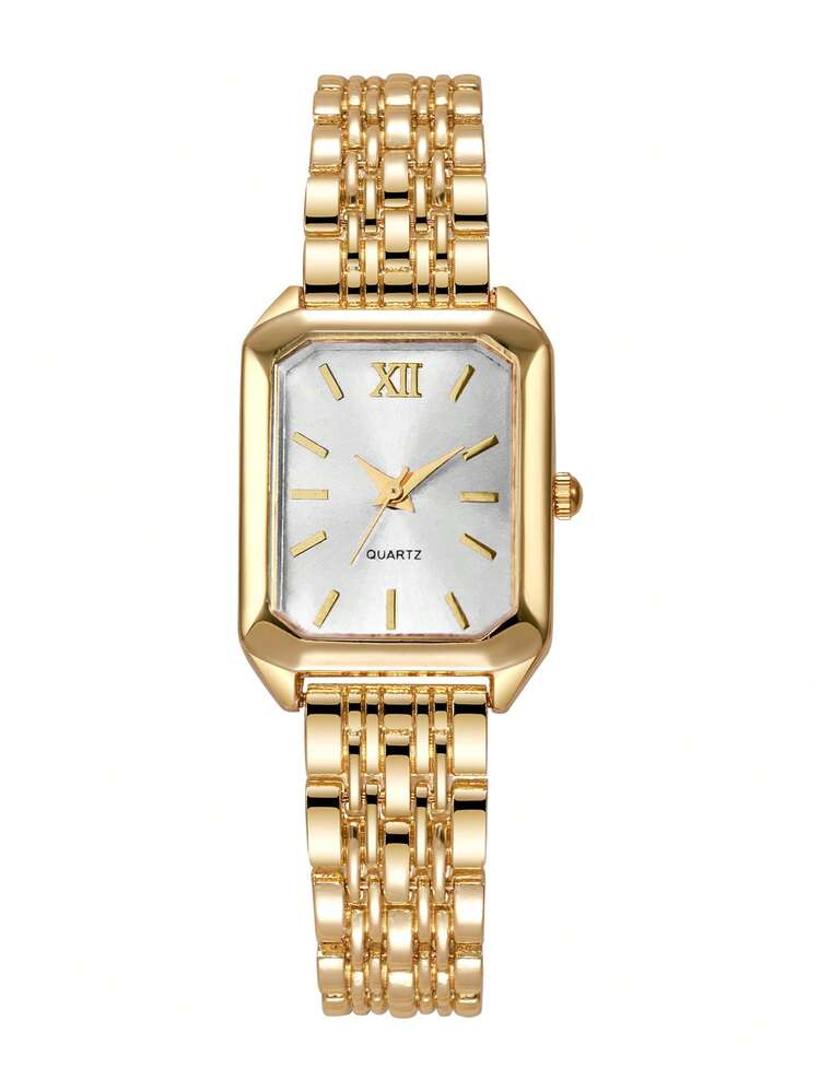 Square Dial Steel Band Quartz Watch detail photo 8 - Watches at ShopKaar