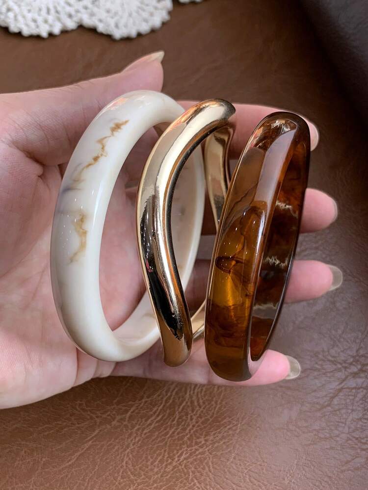 Vintage Boho Brown Bracelet Set - 3pcs detail photo 4 - Bracelets at ShopKaar