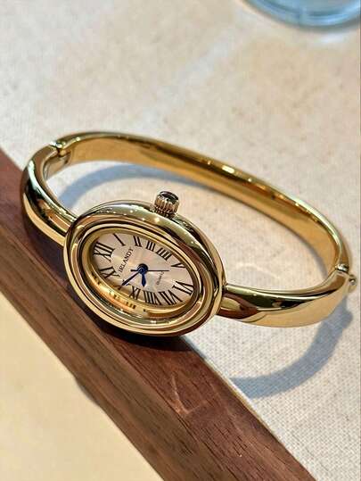 Oval Roman Numeral Bracelet Watch main product photo - Watches at ShopKaar