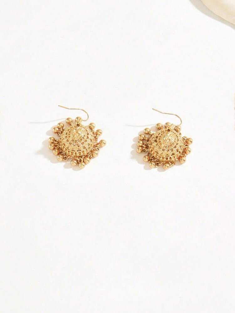 Bohemian Tassel Drop Earrings detail photo 6 - Earrings at ShopKaar