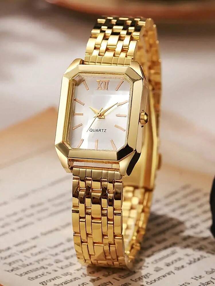 Gold Watch and Jewellery Gift Set - 6pcs detail photo 8 - Watches at ShopKaar